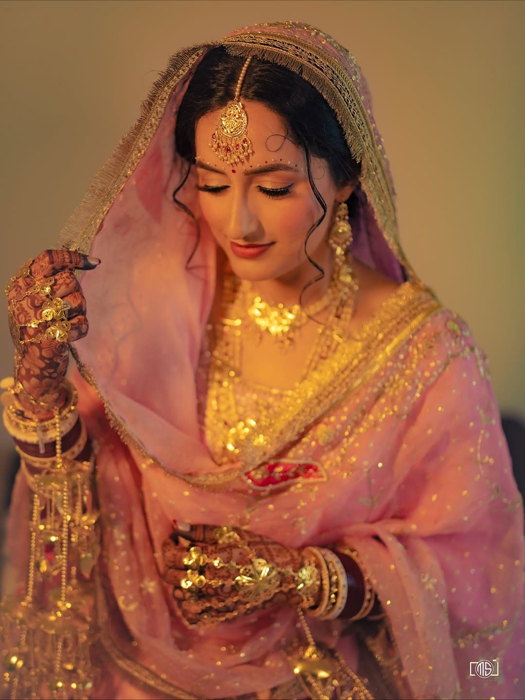 Bridal makeup close-up